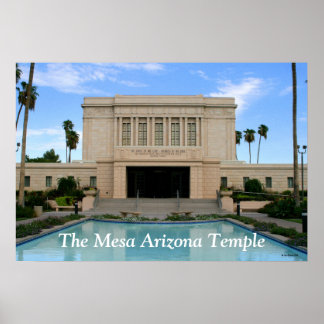 Large Mesa Arizona Temple-utskrift Poster
