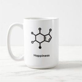 Large Mug - Caffeine = Happiness Kaffemugg