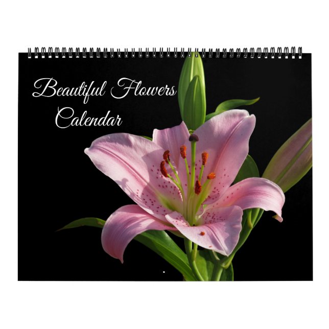 Large Size Beautiful Flowers Calendar Kalender (Omslag)