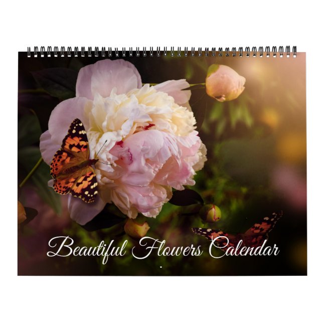 Large Size Beautiful Flowers Calendar Kalender (Omslag)