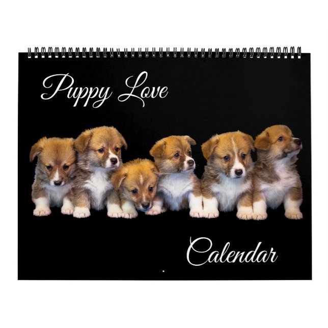 Large Size Puppy Love Calendar Kalender (Omslag)