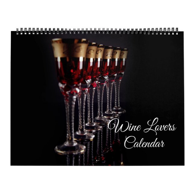 Large Size Wine Lovers Calendar Kalender (Omslag)