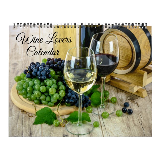 Large Size Wine Lovers Calendar Kalender (Omslag)