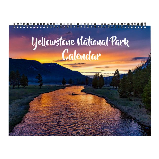 Large Size Yellowstone Park Calendar Kalender (Omslag)
