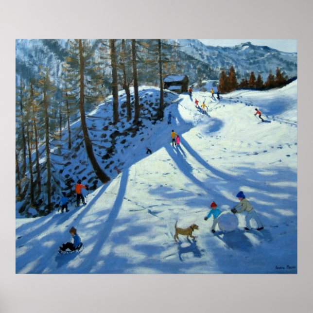 Large Snowball Zermatt Poster (Framsidan)