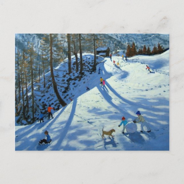 Large Snowball Zermatt Vykort (Framsida)