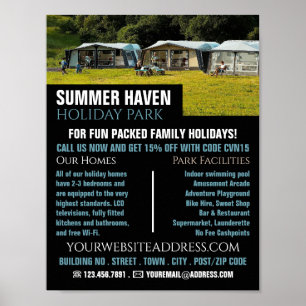 Large Tält, Helgdag Park Advertising Poster