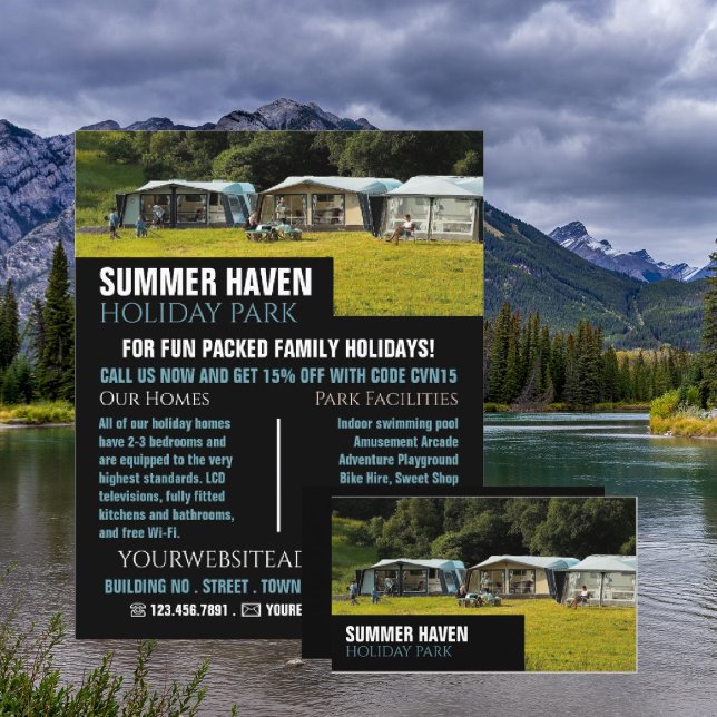 Large Tält, Helgdag Park Advertising Reklamblad (Skapare uppladdad)