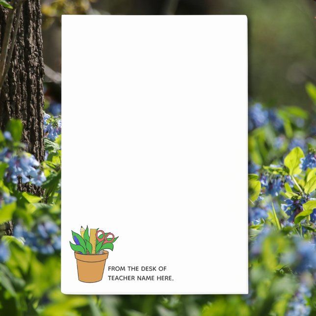 Large Teacher Post-Its with Name Personalization  Post-it Block (Skapare uppladdad)