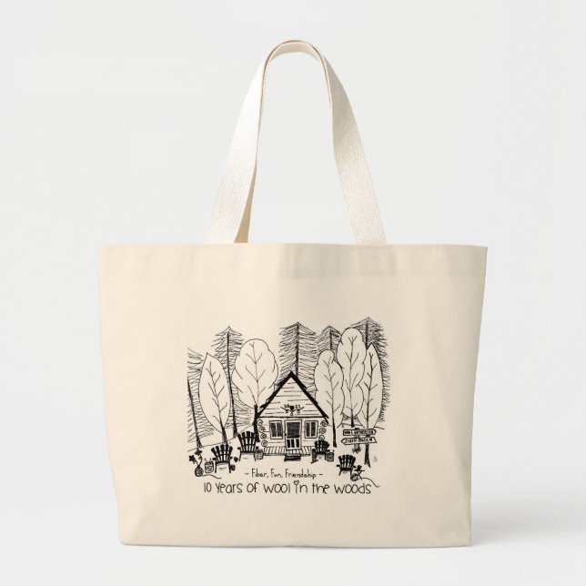 Large Tote med 2021 WITW Artwork Jumbo Tygkasse (Framsidan)