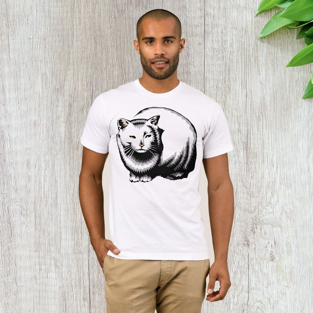 Large White Cat Manar T-Shirt (Skapare uppladdad)