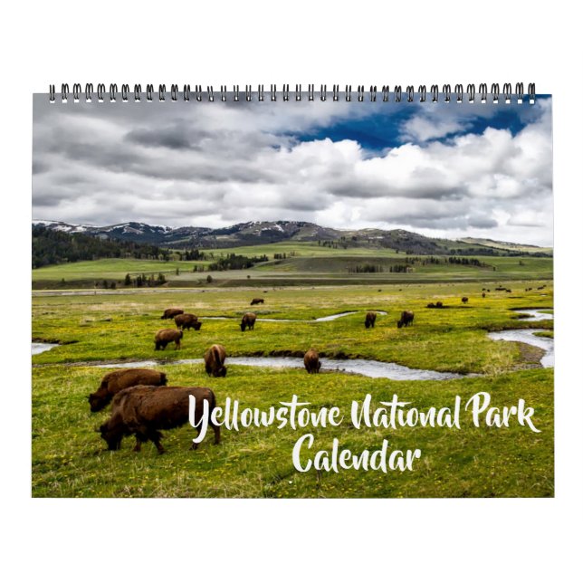 Large Yellowstone Park Calendar Kalender (Omslag)