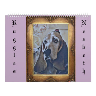 LargeCalendar med två sidor, vit Kalender