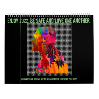 LargeCalendar med två sidor, vit Kalender