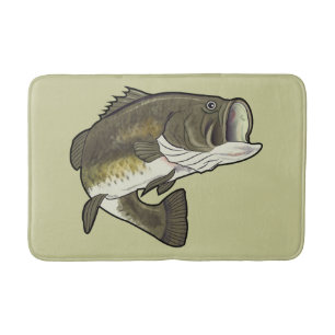 Largemouth bas badrumsmatta