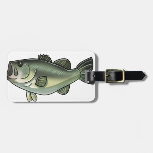 Largemouth bas bagagebricka