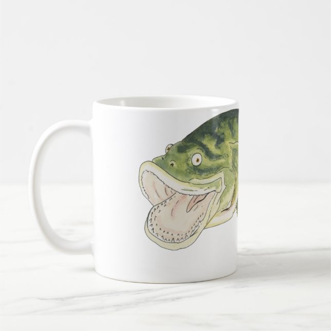 Largemouth bas kaffemugg (Vänster)