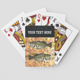 Largemouth Bass Coola Camo Fishing Anpassningsbar Casinokort