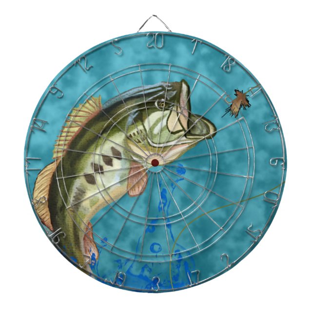Largemouth Bass Fisheries Dart Board Darttavla (Framsidan)