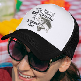 Largemouth Bass Fishocote Funny Hat Keps
