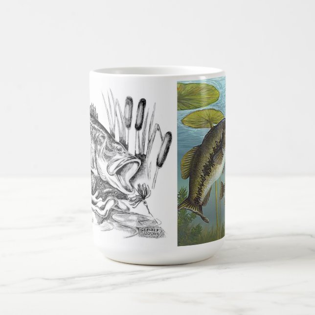 Largemouth Bass Kaffemugg (Center)
