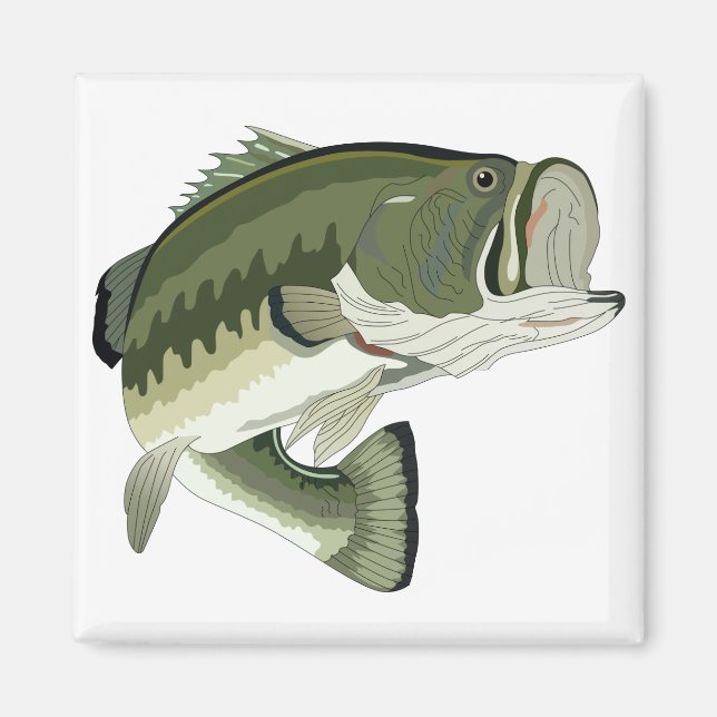 LARGEMOUTH BASS MAGNET (Framsidan)