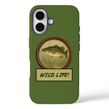 Largemouth Bass Mörk Oliv grönt iphone case
