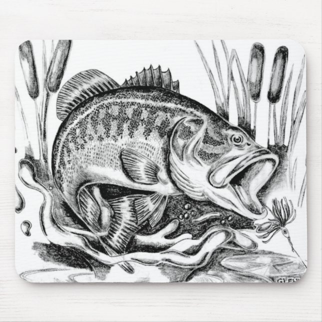 Largemouth Bass Musmatta (Framsidan)