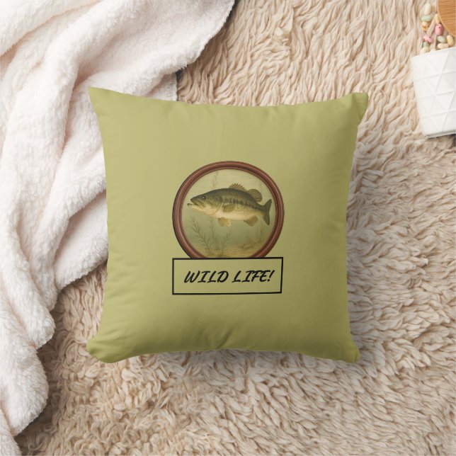 Largemouth Bass Pillows Kudde (Filt)