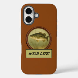 Largemouth Bass SaddleBrown iphone case