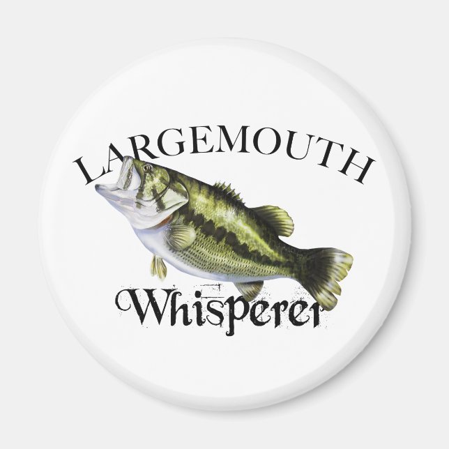 Largemouth Bass Whisperer Magnet (Framsidan)