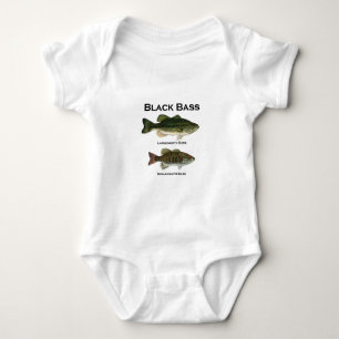 Largemouth svart bas- art (- smallmouthen) tee shirt