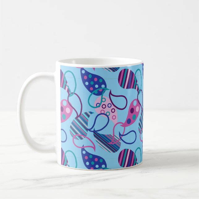 Larger Blue Paisley Kaffemugg (Vänster)