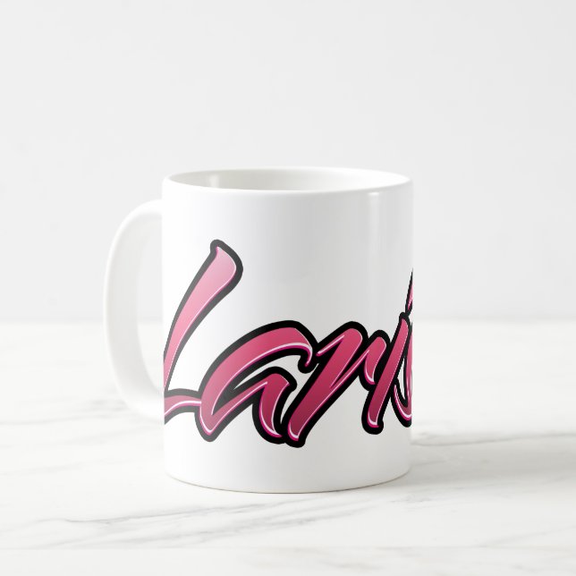 Larissa faded pink Tasse Teetasse Kaffeetasse Kaffemugg (Framsida vänster)