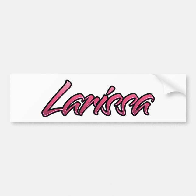 Larissa faded rosa Aufkleber Sticker Bildekal (Framsidan)