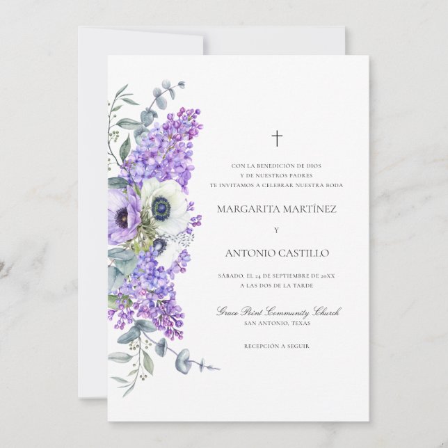 Larissa kristet bröllopsinbjudande Wedding Inbjudningar (Framsida)