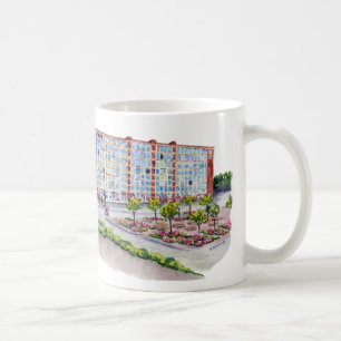 Larkin byggnad med den Taur locklogotypen Kaffemugg
