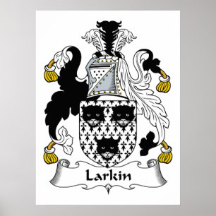 Larkin familjvapensköld poster