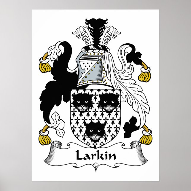 Larkin Family Crest Poster (Framsidan)
