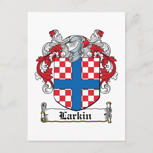 Larkin Family Crest Vykort (Framsida)