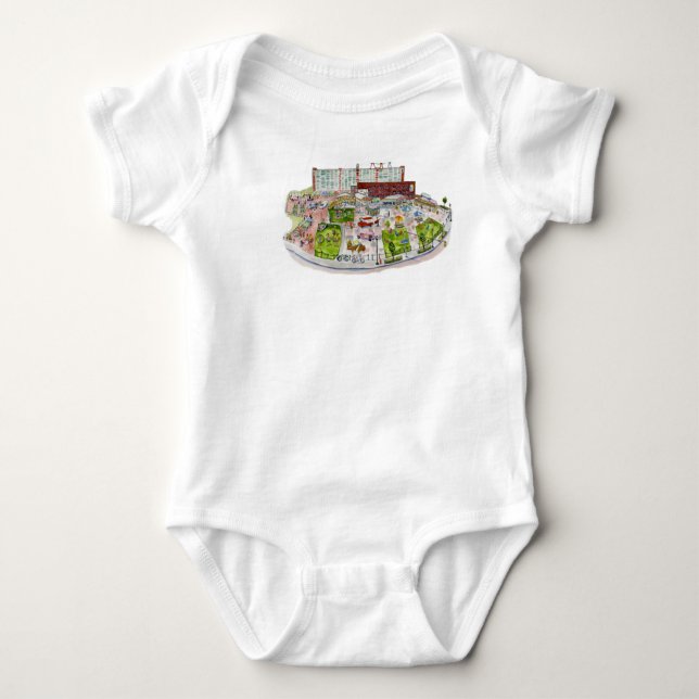 Larkin kvadrerar skjortan för baby T T-shirt (Framsida)