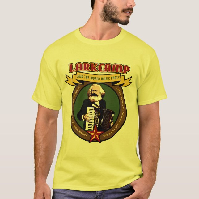 Larkläger - skjorta för dragspel för tee shirt (Framsida)