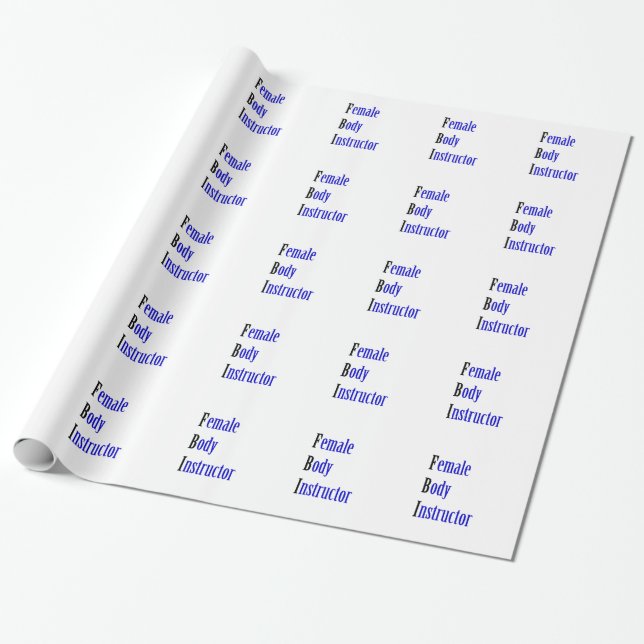 Lårkroppsinstruktion Presentpapper (Utrullad)