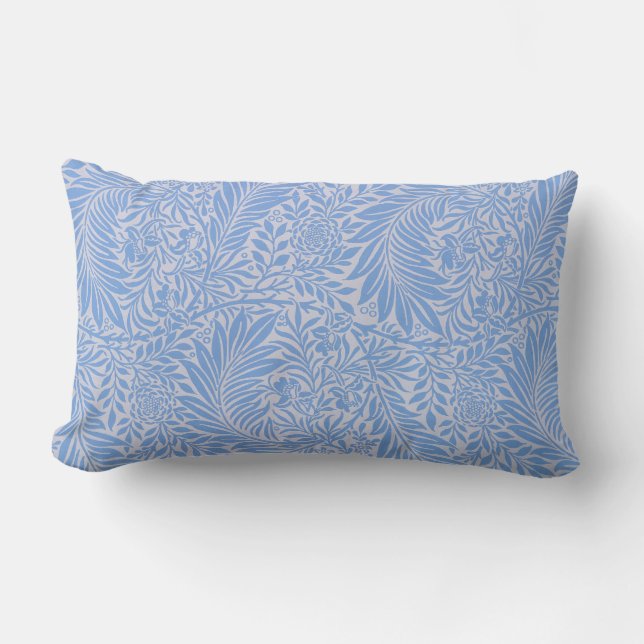 Larkspur av William Morris Lumbar Pillow Lumbarkudde (Framsida)