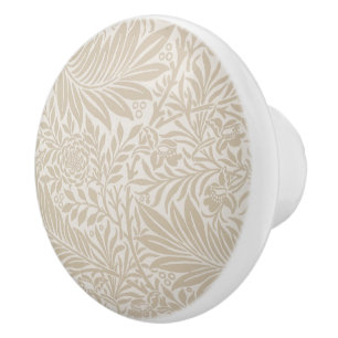 Larkspur av William Morris Vintage Beige Blommigt Knopp