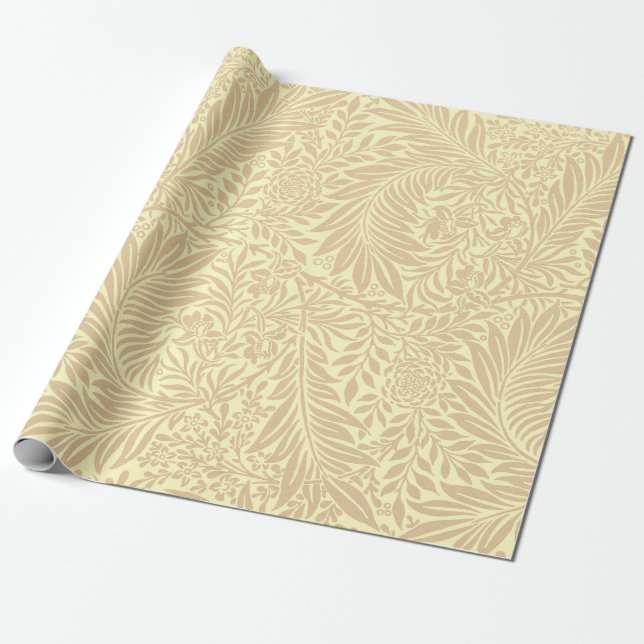 Larkspur av William Morris Wrapping Papper Presentpapper (Utrullad)