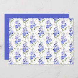 Larkspur Floral Botanical Note Card Anteckningskort