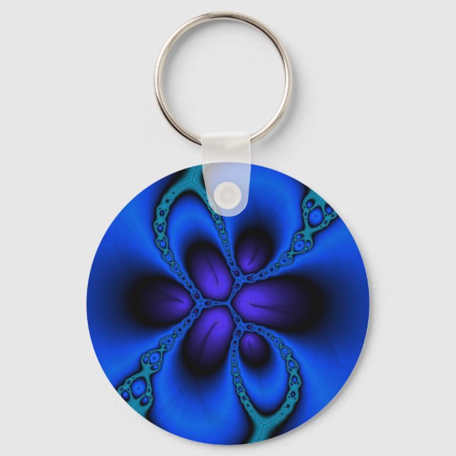 Larkspur Fractal Nyckelring (Framsida)
