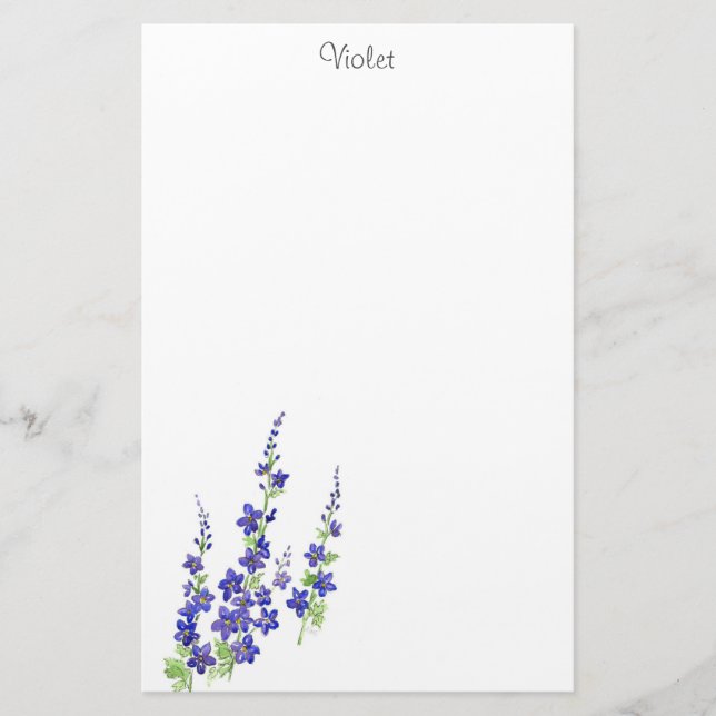 Larkspur Stationery Brevpapper (Framsida)