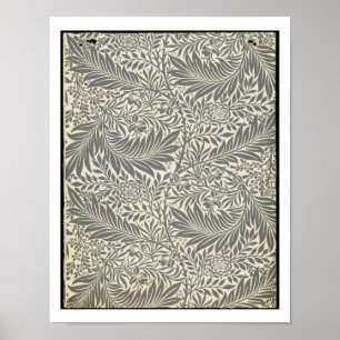 Larkspur, tapet design, 1872 poster